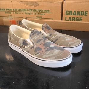 Vans slip-ons. Only worn once. In EUC